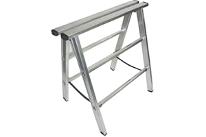 FF / FISCHER FACHHANDEL Alu Arbeitsbock - Werkstattbock, leichter und stabiler Montagebock - Alu Klappbock - Unterstellbock 80cm hoch, bis 230kg belastbar
