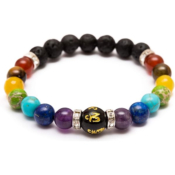 Olifant Armband Met 8 mm Natuurstenen Parels en Kristallen Highlights - Rozenkwarts, Amethist, Bergkristal, Toermalijn, Tijgeroog - Met Echtheidscertificaat