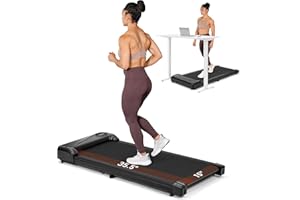 THERUN Walking Pad Treadmill, Portable Under Desk Treadmill with Remote and LED Display, Walking Jogging Machine with 2.5HP Powerful motor & 265 LBS Weight Capacity for Home Office