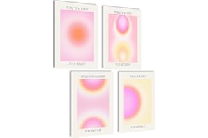 mojoliving Aura plakat Aesthetic Room Decor Y2k Preppy Room Decor obrazy Aesthetic (zestaw Aura Imagine Give, zestaw plakatów 4 x A4 (21 x 30 cm) | bez ramki)