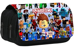 LGQHCE Lápices Estuche, Roblox Lápices Estuche Roblox Gran Capacidad Lápices Estuche Decoración, Adecuado para Escuela Estudio Notas Papelería Decoración Suministros