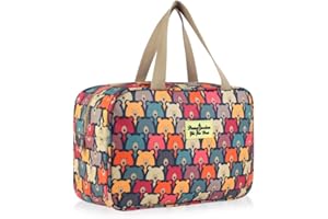 Aucuu Neceser Mujeres, Neceser de Viaje, Bolsa de Cosméticos Impermeable, Bolsa de Maquillaje Portátiles, Bolsa Aseo señora, para Uso Diario Viaje-Oso