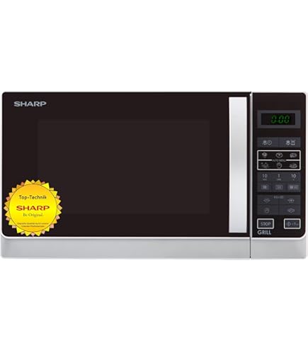 Microonde Retro Nostalgia 800W 25,4L - 12 Programmi Cottura, Display LED, Design Vintage Rosso - Foto 5