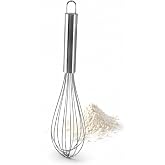 Fackelmann Whisk Rods Stainless Steel, Colour Inox, 26 cm, 1 Unit | With integrated hanging hook for practical storage, dishw
