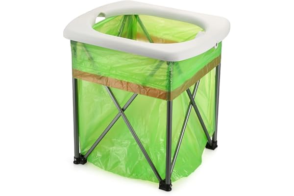 Lixada Toilette Pliante Portable Léger Extérieur Selle de Toilette Confortable pour Le Camping Randonnée pédestre