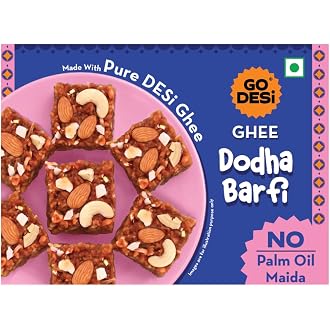 GO DESi Dodha Barfi - 180 grams | With Pure DESi Ghee |...