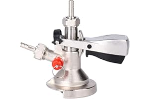 ZLXHDL Acoplador Barril Cerveza, Acoplador De Distribuidor De Grifo De Barril De Cerveza De Acero Inoxidable G5/8 Tipo A Para Grifos De Barril Para Cerveza