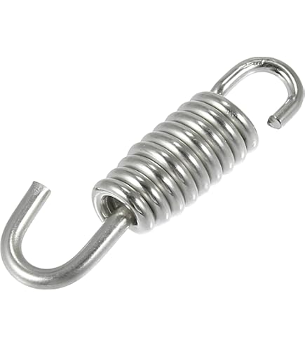 6 Crochets Ressort Pour Tuyau D'échappement Moto - Acier Inoxydable, Longueur ~63 Mm (étiré 80 Mm), Couleur Or