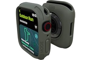 elkson Made for Apple Watch 45mm Bumper Case, Quattro 2.0 Series Rugged Case for Apple Watch and iWatch Series 9 8 7, Military Grade Durable Protective Cover, Flexible Shock Proof, Charcoal Green