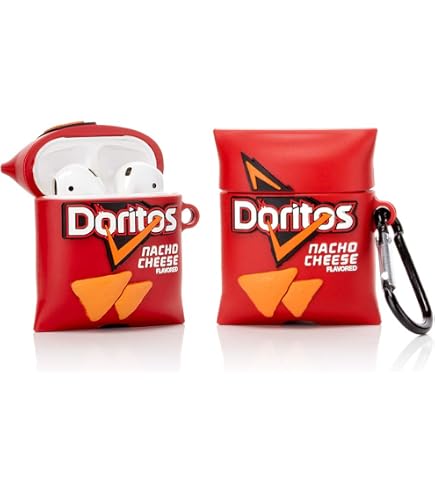 YIGEYI AirPods 1 & 2 Hülle – Lustiges 3D-Cartoon Design (Corona Beer), Silikon, Stoßfest, Mit Haken