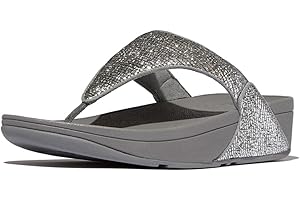 Fitflop Women's Lulu Crinkled-Shimmer Toe-Post Sandals