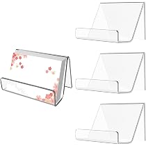 Porte-cartes De Visite En Acrylique Transparent - Organiseur Bureau élégant Pour Réunions, Foires, Salons