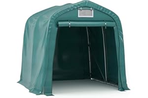Tidyard Tenda Capannone Garage Deposito Impermeabile Verde,Tendone Capannone Deposito Impermeabile in PE,Tenda Gazebo Deposito Impermeabile Tebda Carage 1,6x2,4 m/2,4x3,6 m