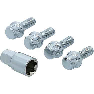 H&R Wielslotenset R14 M14x1.50x28mm bolkonisch - 4 slotbouten incl. adapter