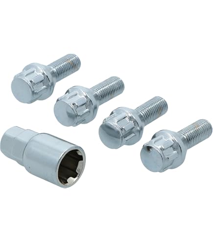 FARAD STAR LOCK Antivol Pour Roues - Set De 4 Boulons Antivol + 1 Clé Unique - Résistance >400 Nm, Homologué THATCHAM