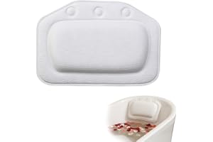 Badkudde med 3 starka sugkoppar, mjuk vattentät badrumskudde för badkar, avslappnande badkarskudde för nack- och ryggstöd modern minimalistisk design hållbara badtillbehör