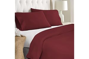 Pizuna Funda nordica 240x230 Algodon Rio Roja,Tejido Satinado de Lujo 100% algodón de Fibra Larga de 400 Hilos Funda nordica 240 cm con 2 Funda Almohada (Juego Funda nórdica Rio Roja)