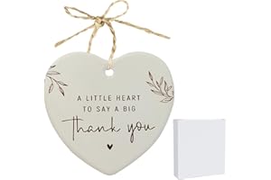 ONPERPOE Thank You Gift, Ceramic Plaque Thank You Gifts for Women, Thank You Plaque Appreciation Gift for Friend Teacher Colleague Mom - A Little Heart to Say A Big Thank You (Heart)