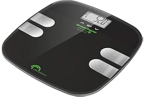 LITTLE BALANCE - Pèse-personne / Impédancemètre sans pile - Rechargement USB - Analyse votre composition corporelle (poids, IMG, Eau, Masse osseuse, musculaire..) - Multi utilisateurs