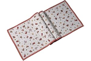 ‎VILLEROY & BOCH Villeroy & Boch – Toy's Delight Gobelin Tischläufer Weihnachten XL Bunt, Maschinenwaschbar, Tischläufer Weihnachtlich, Tischdecke Weihnachten Läufer, Unterleger Tisch, Baumwolle/Polyester