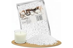 Montegoni Cire de Paraffine pour Bougies - Idéale pour Bougies Maison - 1KG/2KG de Pastilles de Cire de Qualité Supérieure (2.0) (4)