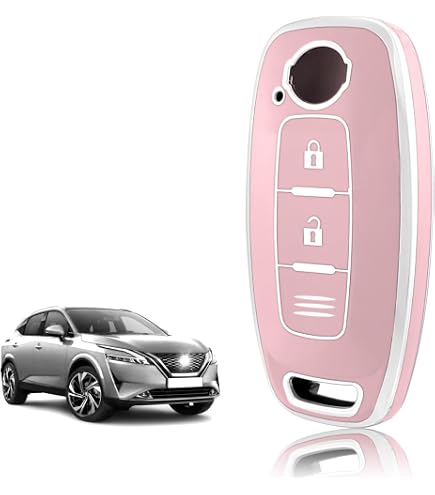 Coque Clé Voiture En Cuir Pour Nissan Qashqai J12, Juke, X-Trail... - Design 1:1, Noir