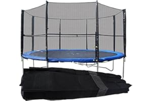 BodyRip Trampoline Safety Net Replacement with 4x5mm Polystyrene Mesh Holes and Enlosure Netting