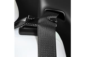 TACTICAL ELEMENT Soporte para guía de cinturón de seguridad para Tesla Model Y (2021-2023) asiento trasero: Mayor comodidad y estilo en paquete de 2