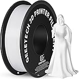 GEEETECH Filamento PLA 1.75 mm 1kg Spool per Stampante 3D, PLA Bianco