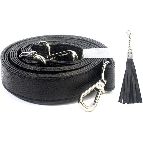 Sangle Réglable Pour Sac à Main - Cuir Synthétique Noir - Longueur 85 à 150 Cm - Bandoulière De Rechange Universelle