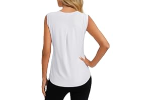 Dawnrole Débardeur de Sport Femme Fitness Running Workout Chemises sans Manches