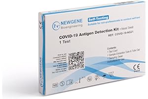 ‎NEWGENE BIOENGINEERING NewGene COVID-19 Selbsttest für Laien, Antigen Schnelltest, 50 x 1 Stück