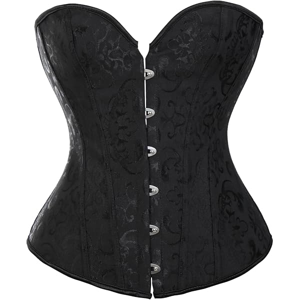 Cintura corsetto sottoseno Steampunk per donna Bustier in raso con