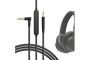 GEEKRIA QuickFit Audio Cavo con Microfono Compatibile con JBL LIVE 400BT, 600BTNC, E55BT, E50BT, E45BT Cavo, 2.5mm Cavo Stereo Sostitutivo con Microfono in linea e Controllo del volume(1.2m)