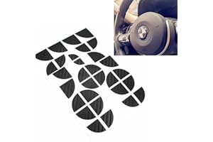 Fc'Noqgn Autocollants pour Logo BMW, Noir Brillant Autocollants Coins D’emblème Compatible avec BMW Capot de Voiture ou de Moto