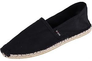Japanwelt Espadrilles für Damen & Herren I Sommerlatschen Latschen Sommer Slipper Sommerschuhe Freizeitschuhe Flache-Schuhe Leinenschuhe Canvas Sneaker Damen-Slip-On Unisex, atmungsaktiv & bequem