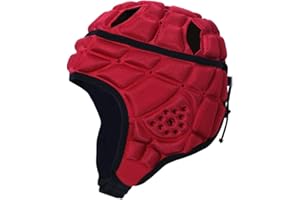 VALCATCH Casque de Rugby Soft Shell Scrum Cap Protège-têtes pour Enfants Jeunes Garçons Filles Réglable Soccer Gardien de But Protecteur de Tête Casque Gardien de But Rembourré Couvre-Chef Protecif