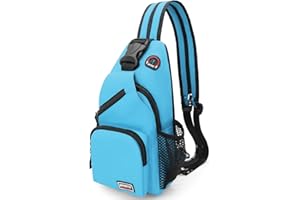 Sling Bag Brusttasche Rucksack Damen und Herren Oxford-Stoff Schulterrucksack Crossbody Bag Umhängetasche Sporttasche Casual Daypack für Outdoorsport, Reisen, Einkaufen (Blau)