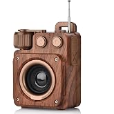 Retro Ahşap G&ouml;r&uuml;n&uuml;ml&uuml; Bluetooth Hoparl&ouml;r, Nostaljik Tasarım, FM Radyo &Ouml;zellikli, Kablosuz Bağlantı