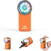 Wurkkos HD03 Mini Pocket Clip Flashlight, 680 Lumen Led Flashlights | Rechargeable 3 Modes Flood/Spot RGB IPX6 Waterproof for