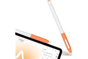 Nearockle Pełne pokrycie, przezroczyste silikonowe etui kompatybilne z Apple Pencil 2. generacji, sześciokątne etui ochronne z uchwytem do uchwytu Case akcesoria ochronne (pomarańczowe)