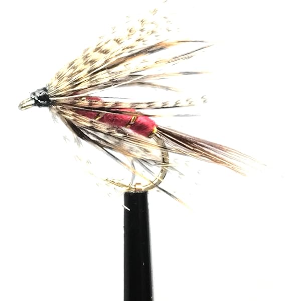 Fliegenfischen Set Trockenfliege " Damsel Black Variant " Auf Schonhaken, Barbless Hook | Fundgrube Schnäppchenmarkt Trockenfliegen Set