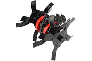 FOCKET Attacco per Motozappa da Giardino, Denti per Motozappa da 26 Mm a 9 Denti per Giardinaggio, Attacco per Aratro Elettrico per Decespugliatore, Mangiatore di Erbacce, Tosaerba