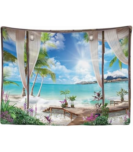 Arazzo Mandala Grande 220x200 Cm - Telo Da Spiaggia, Coperta Picnic, Decorazione Parete, Blu - Foto 10
