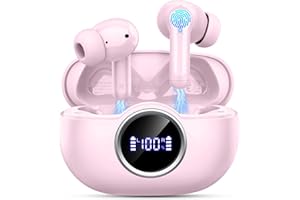 RINSMOLA Wireless Earbuds, Bluetooth 5.4 Headphones in Ear with 4 ENC Ear Buds, 2025 New Wireless Headphones Noise Cancelling Mic, HiFi Stereo Bluetooth Earphone 36H Playtime, IP7 Waterproof Lightweight/USB-C