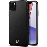 Spigen Apple iPhone 11 Pro Max Kılıf La Manon C&acirc;lin Premium Deri Tasarım Chic Black - 075CS27064