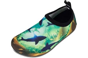 WATELVES Kids Beach Swim Shoes Water Sport Shoes Barefoot Skin Boys Girls Baby Non-Slip Quick Dry Barefoot Aqua Socks Pool Surfing Garden