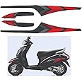 Quada Vinyl Scooter Graphics 2 Side Decal Reusable Self-Adhesive Sticker For Honda Activa (Ac4)