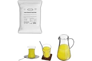 KOZA Poudre de boisson instantanée en sachet de 1000 g | Poudre pour boisson chaude ou froide | Thé turc | Poudre de thé glacé | Thé miettes | Thé aux fruits | Cay | Poudre de thé | Oralet | (citron)