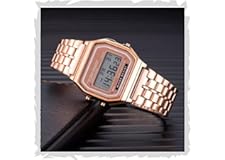 Acnos Brand Digital 4 Colours Vintage Square Dial Unisex Wrist Watch for Men Women Pack of 1 (WR)
